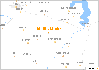 map of Spring Creek