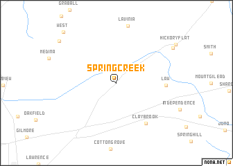 map of Spring Creek