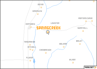 map of Spring Creek