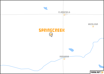 map of Spring Creek