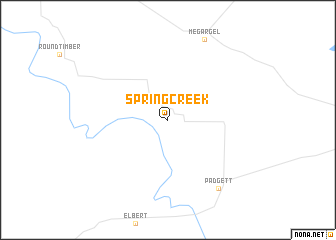 map of Spring Creek