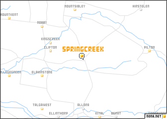 map of Spring Creek