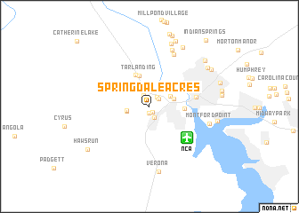 map of Springdale Acres
