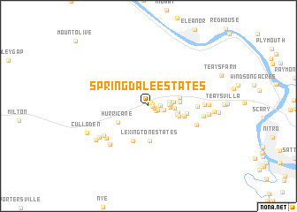 map of Springdale Estates