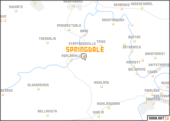 map of Springdale