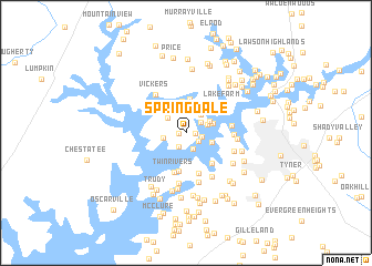 map of Springdale