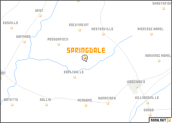map of Springdale