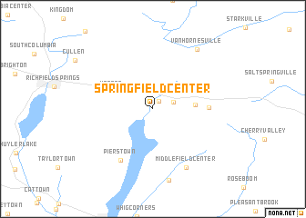 map of Springfield Center