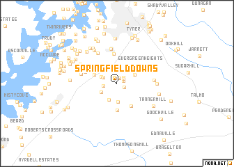 map of Springfield Downs