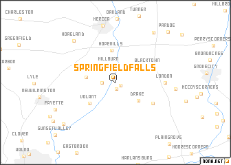 map of Springfield Falls