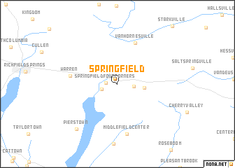 map of Springfield