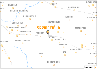 map of Springfield