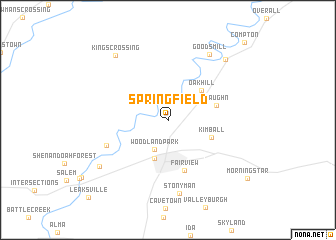 map of Springfield