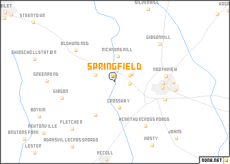 map of Springfield