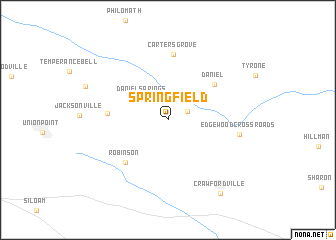 map of Springfield