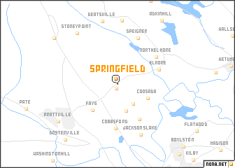 map of Springfield