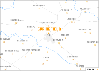 map of Springfield