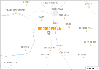 map of Springfield