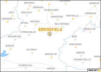 map of Springfield