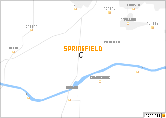map of Springfield
