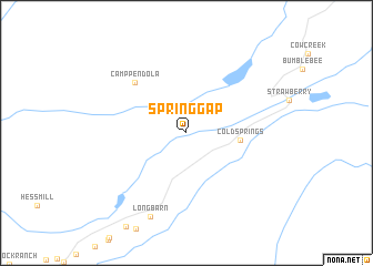 map of Spring Gap