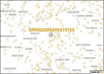 map of Spring Garden Estates