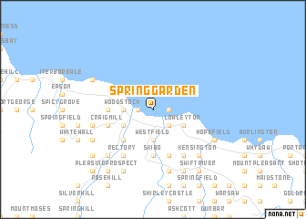 map of Spring Garden