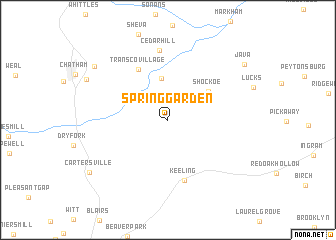 map of Spring Garden