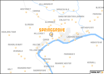map of Spring Grove