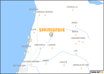 map of Spring Grove