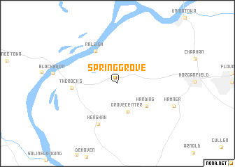 map of Spring Grove