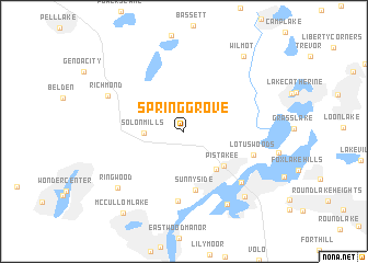 map of Spring Grove