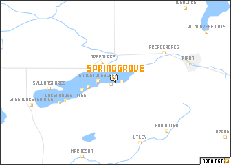 map of Spring Grove