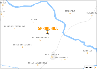 map of Spring Hill