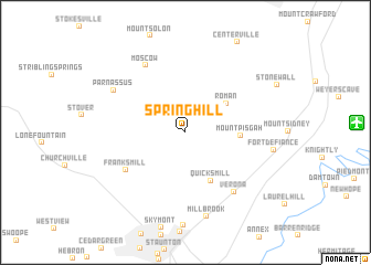 map of Spring Hill