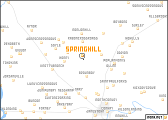 map of Spring Hill