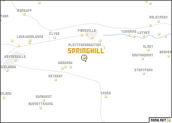 map of Spring Hill