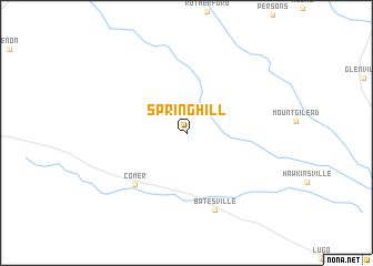 map of Spring Hill