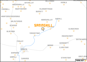 map of Spring Hill