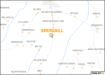 map of Spring Hill