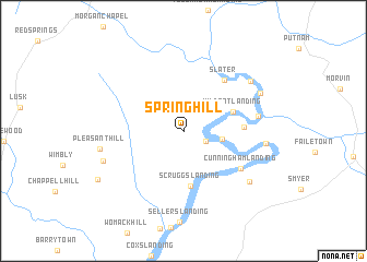 map of Spring Hill