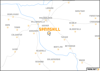 map of Spring Hill