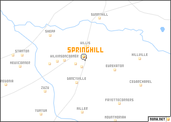 map of Spring Hill