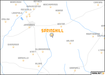 map of Spring Hill