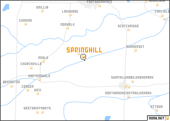 map of Spring Hill