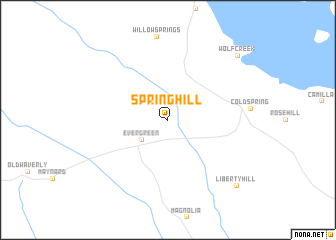 map of Spring Hill