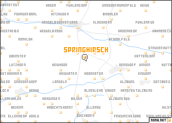 map of Springhirsch