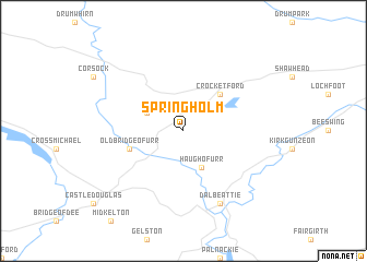 map of Springholm