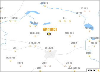 map of Spriņģi