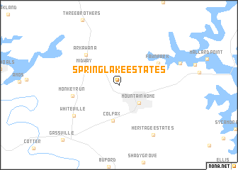 map of Spring Lake Estates